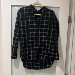 Madewell Black Lightweight Button Up